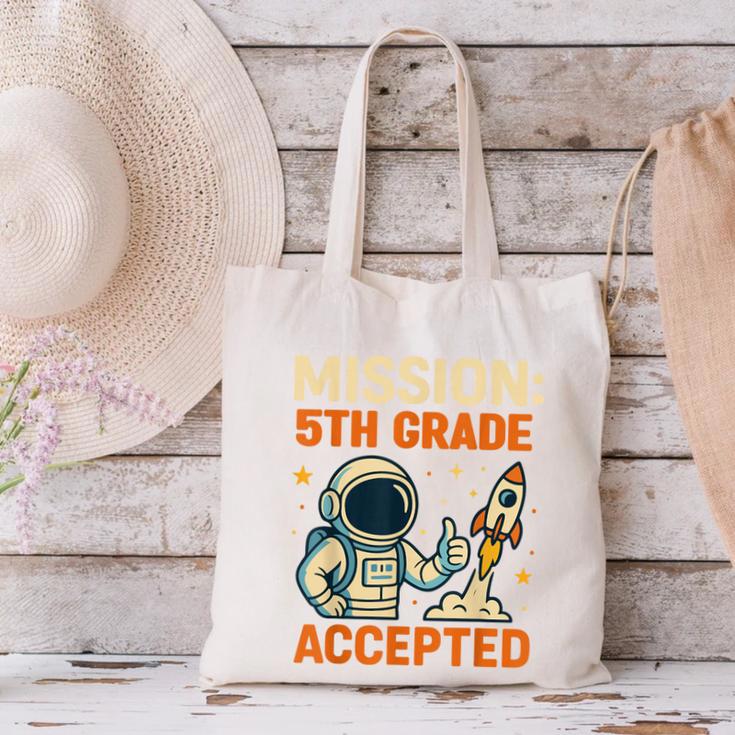 Mission Fifth 5th Grade Accepted Astronaut Back To School Canvas Tote Bag