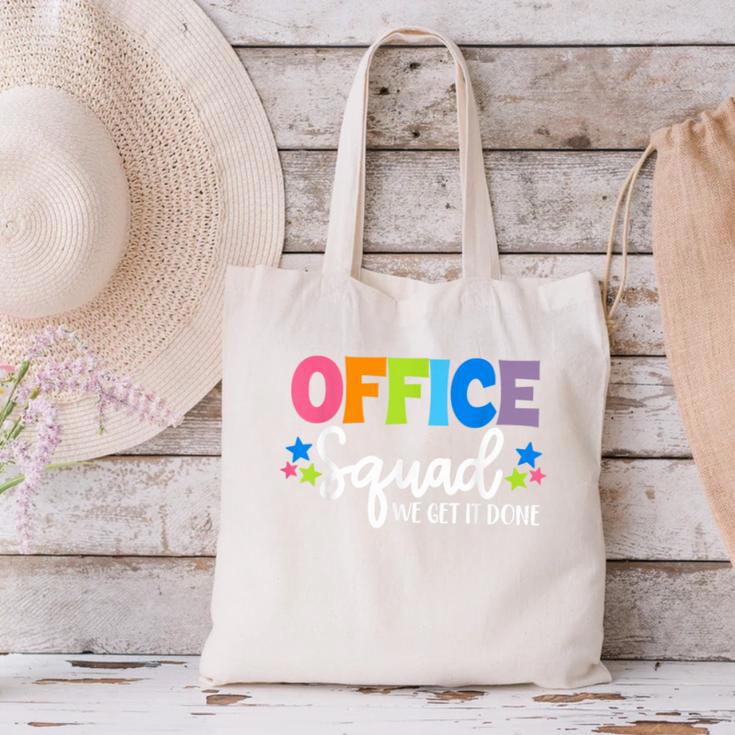 Office Squad We Get It Done Back To School First Day Canvas Tote Bag Office Squad We Get It Done Back To School First Day Canvas Tote Bag