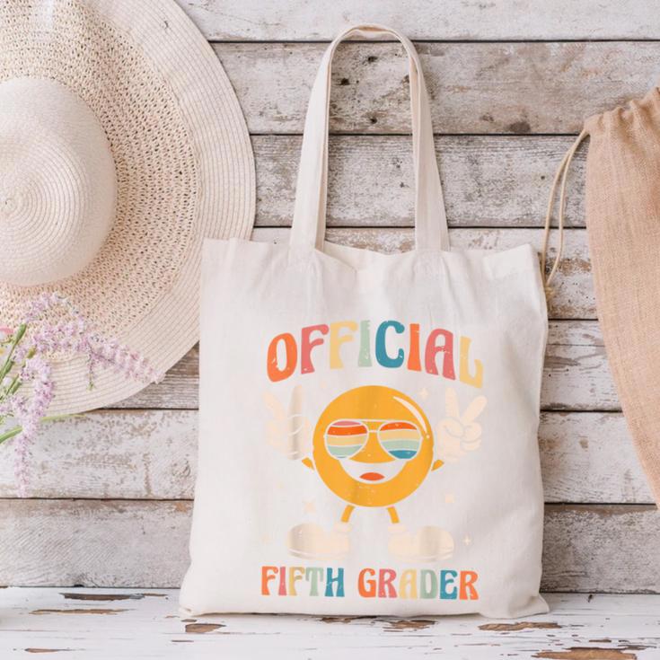 Official Fifth Grader 5th Grade Retro Back To School Kids Canvas Tote Bag Official Fifth Grader 5th Grade Retro Back To School Kids Canvas Tote Bag