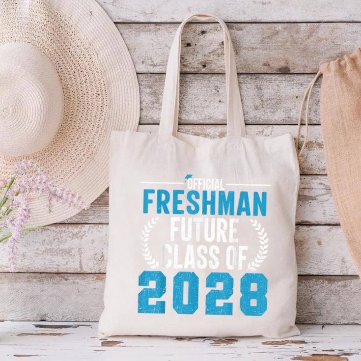 Official Freshman Future Class Of 2028 Back To School Canvas Tote Bag