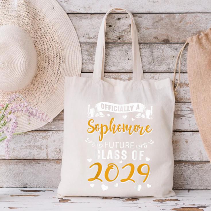 Officially a Sophomore Future Class Of 2029 Back To School Canvas Tote Bag Officially a Sophomore Future Class Of 2029 Back To School Canvas Tote Bag