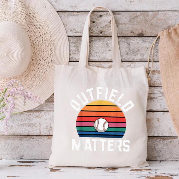 Outfield Matters Baseball Outfielder Athlete Sports Canvas Tote Bag