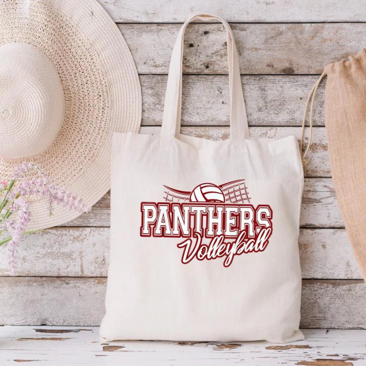 Panthers Volleyball Back To School Spirit M Canvas Tote Bag Panthers Volleyball Back To School Spirit M Canvas Tote Bag