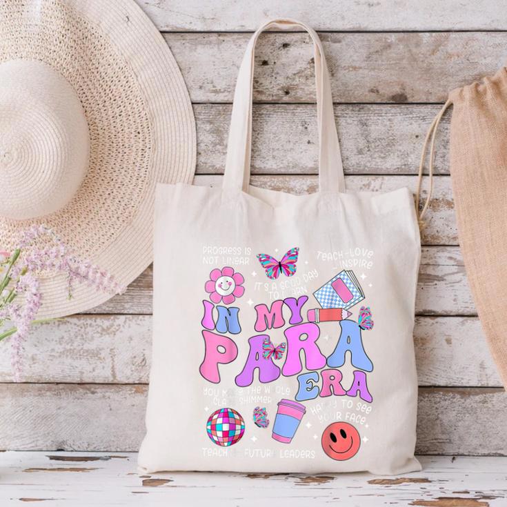 In My Para Era Paraprofessional Paraeducator Back To School Canvas Tote Bag