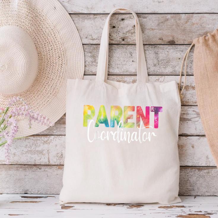 Parent Coordinator Tie Dye Back To School Appreciation Canvas Tote Bag Parent Coordinator Tie Dye Back To School Appreciation Canvas Tote Bag
