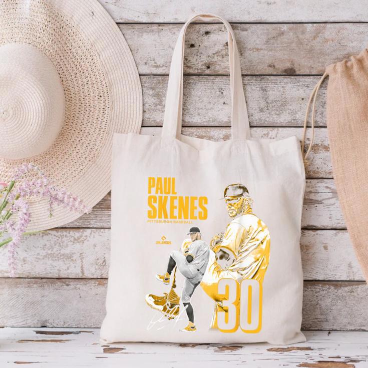 Paul Skenes Pittsburgh MLB Baseball Players MLBPSK304N Canvas Tote Bag Paul Skenes Pittsburgh MLB Baseball Players MLBPSK304N Canvas Tote Bag