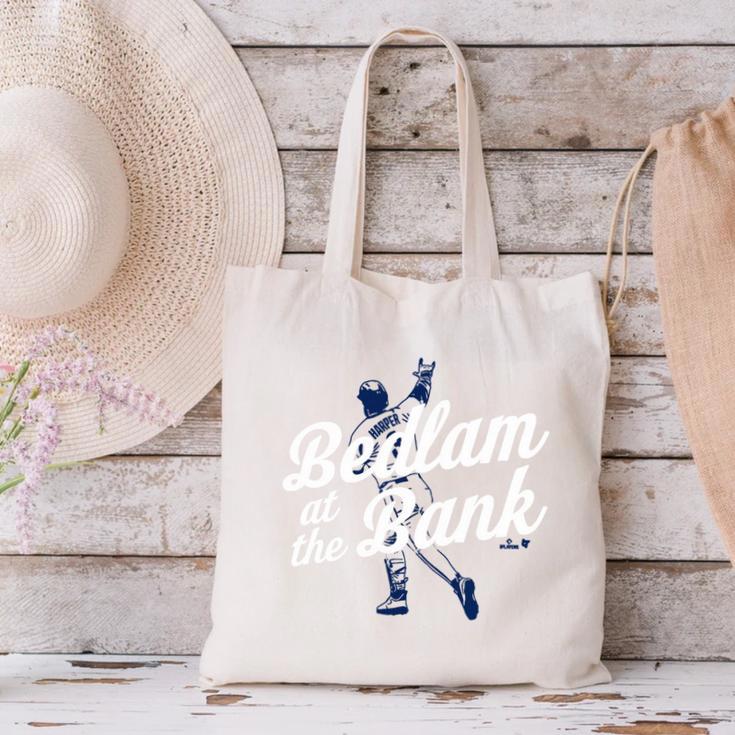 Philly Bedlam Bedlam At The Bank Philadelphia Baseball Premium Tri-Blend Canvas Tote Bag