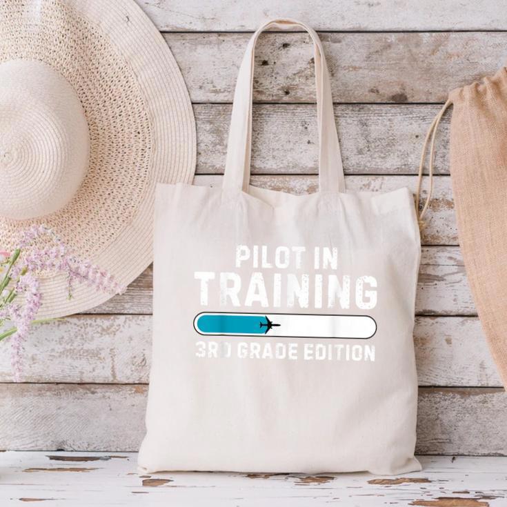 Pilot In Training 3rd Grade Edition Back To School Boys Girl Canvas Tote Bag Pilot In Training 3rd Grade Edition Back To School Boys Girl Canvas Tote Bag