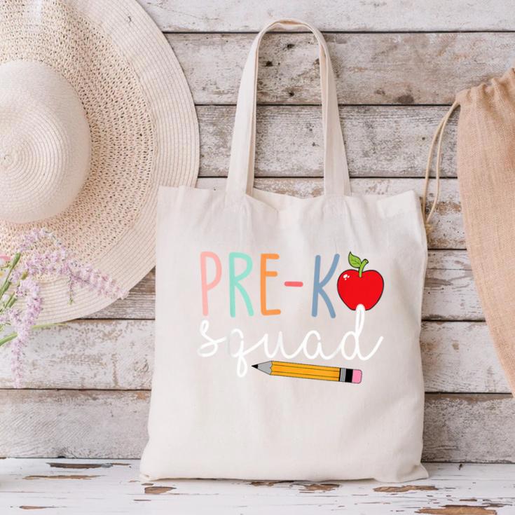 Pre-K Squad Tshirt Pre-K Back To School Canvas Tote Bag