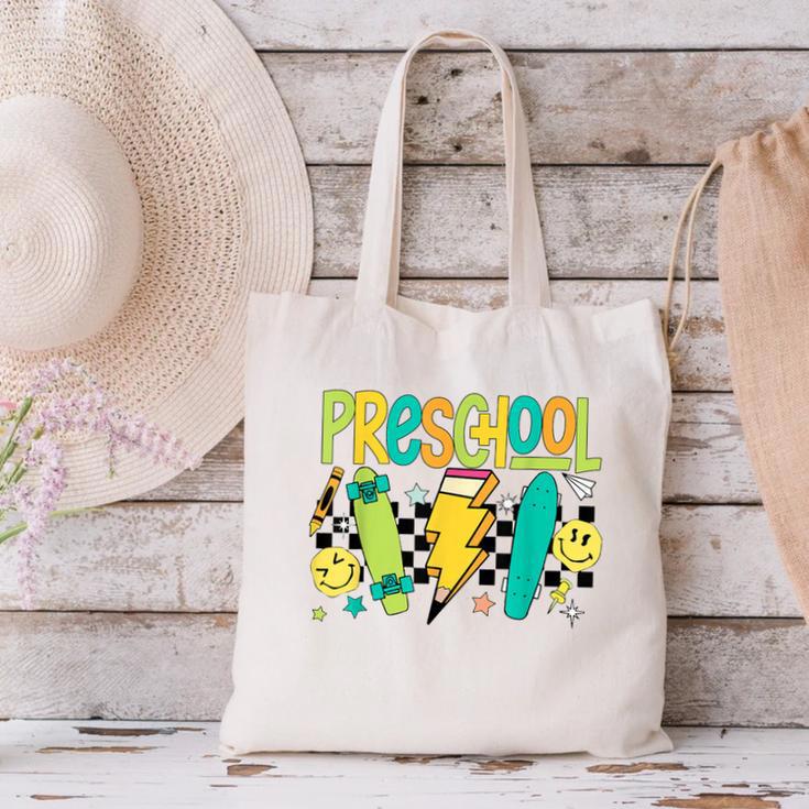 Preschool Skateboard Back To School Boy Girl Kid Canvas Tote Bag Preschool Skateboard Back To School Boy Girl Kid Canvas Tote Bag