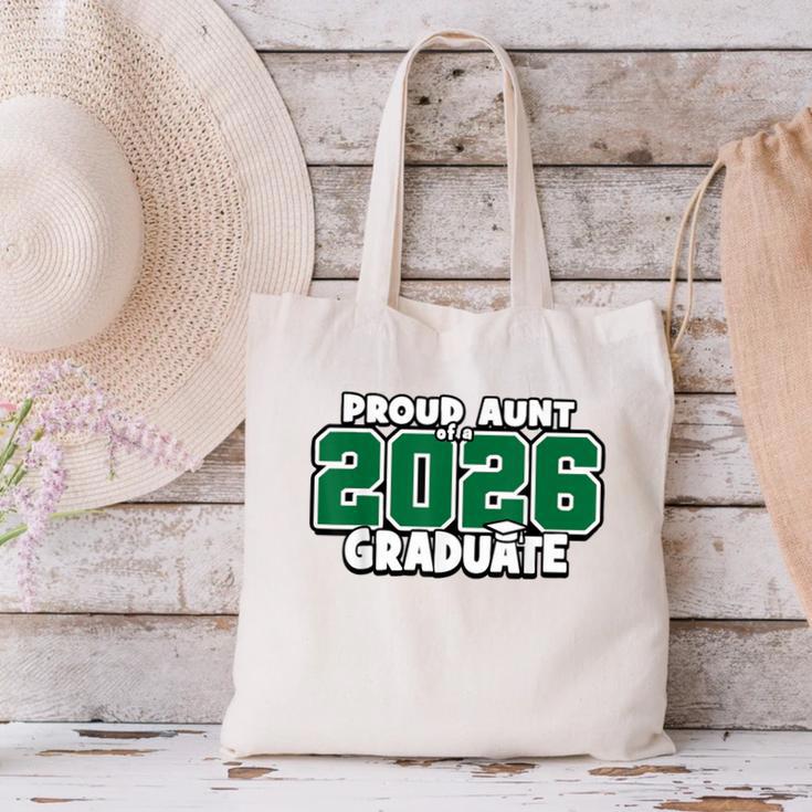 Proud Aunt Of 2026 Graduate Matching Back To School G Canvas Tote Bag