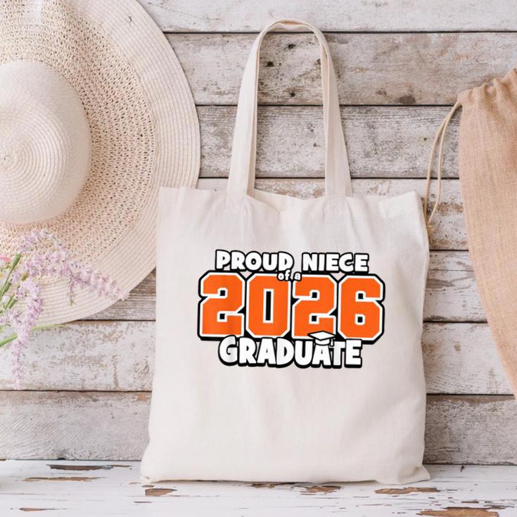 Proud Niece Of 2026 Graduate Matching Back To School O Canvas Tote Bag