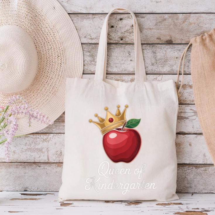 Queen Of Kindergarten Graduation Back To School Girl Canvas Tote Bag Queen Of Kindergarten Graduation Back To School Girl Canvas Tote Bag