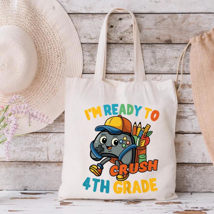 Ready For 4th Grade First Day Back To School Students Canvas Tote Bag