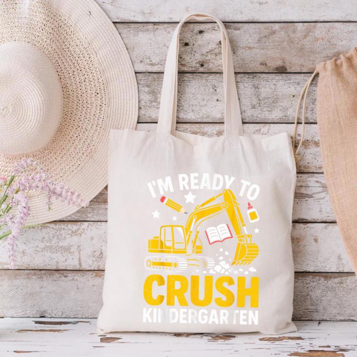 Im Ready To Crush Kindergarten Boys Back To School Canvas Tote Bag Im Ready To Crush Kindergarten Boys Back To School Canvas Tote Bag