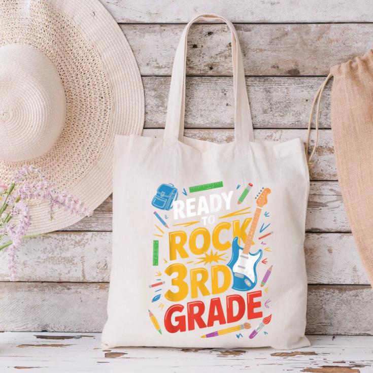 Ready To Rock 3rd Grade Music Back To School Canvas Tote Bag Ready To Rock 3rd Grade Music Back To School Canvas Tote Bag