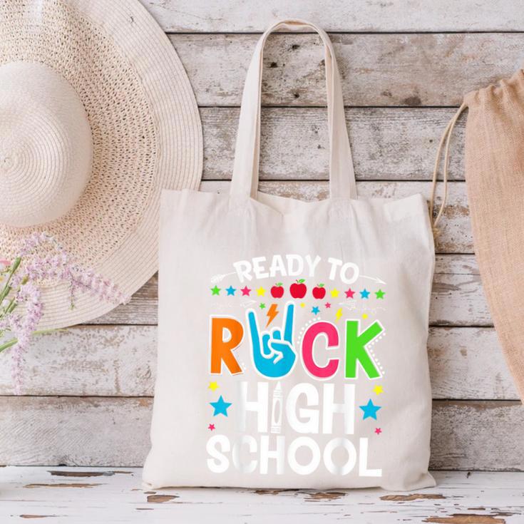Ready To Rock High School First Day Back To School Canvas Tote Bag Ready To Rock High School First Day Back To School Canvas Tote Bag
