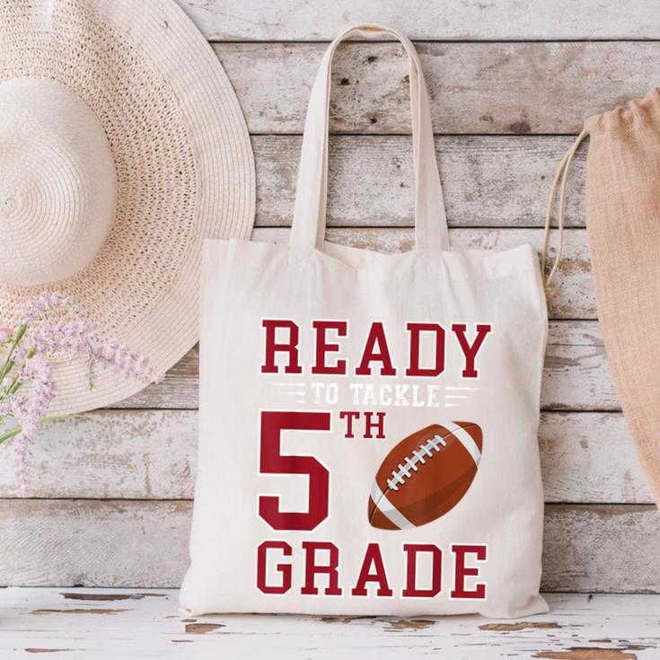 Ready To Tackle 5th Grade Back To School First Day Of School Canvas Tote Bag