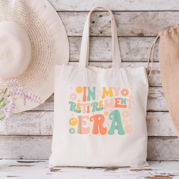 In My Retirememt Era Retro Back To School Canvas Tote Bag In My Retirememt Era Retro Back To School Canvas Tote Bag