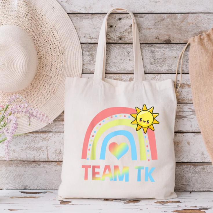 Retro Team TK Back To School Transitional Kindergarten Canvas Tote Bag Retro Team TK Back To School Transitional Kindergarten Canvas Tote Bag