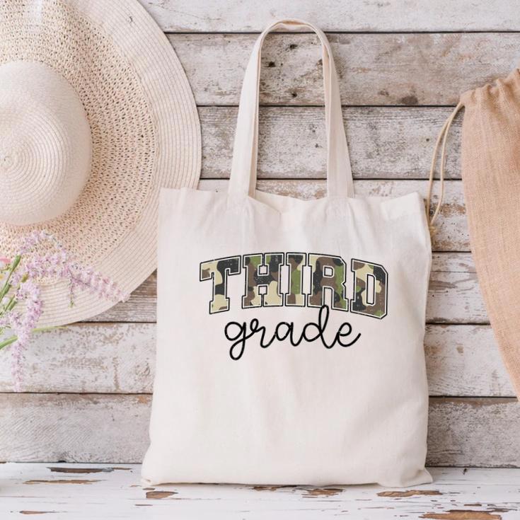 Retro Third Grade Old Camo Back To School Girl Boy 3rd Grade Canvas Tote Bag Retro Third Grade Old Camo Back To School Girl Boy 3rd Grade Canvas Tote Bag