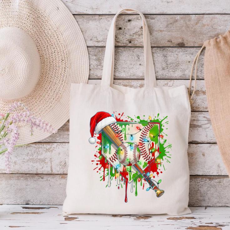 Santa Sports Ice Baseball Christmas Xmas Pajama Kid Men Boys Canvas Tote Bag Santa Sports Ice Baseball Christmas Xmas Pajama Kid Men Boys Canvas Tote Bag