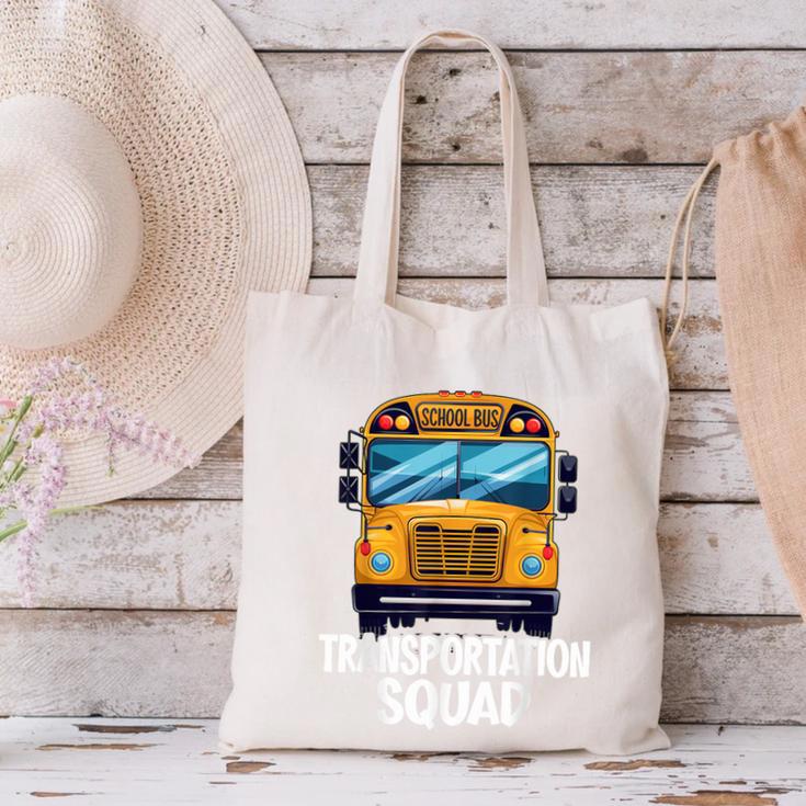 School Bus Driver Back To School Transportation Squad Canvas Tote Bag