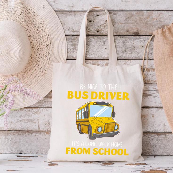 School Bus Driver Kindness Humor Back To School Quote Premium Tri-Blend Canvas Tote Bag School Bus Driver Kindness Humor Back To School Quote Premium Tri-Blend Canvas Tote Bag