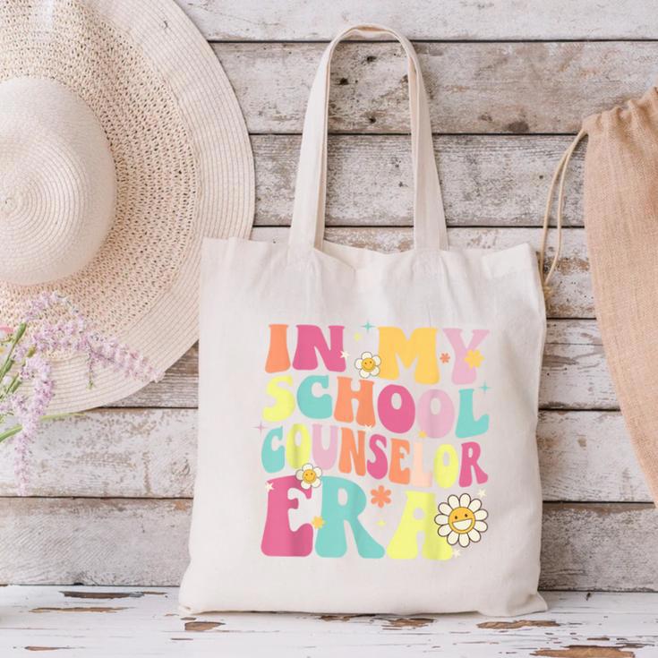 In My School Counselor Era Retro Back To School Counseling Canvas Tote Bag In My School Counselor Era Retro Back To School Counseling Canvas Tote Bag