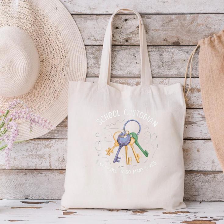 School Custodian Back To School Janitor Appreciation Men Canvas Tote Bag School Custodian Back To School Janitor Appreciation Men Canvas Tote Bag