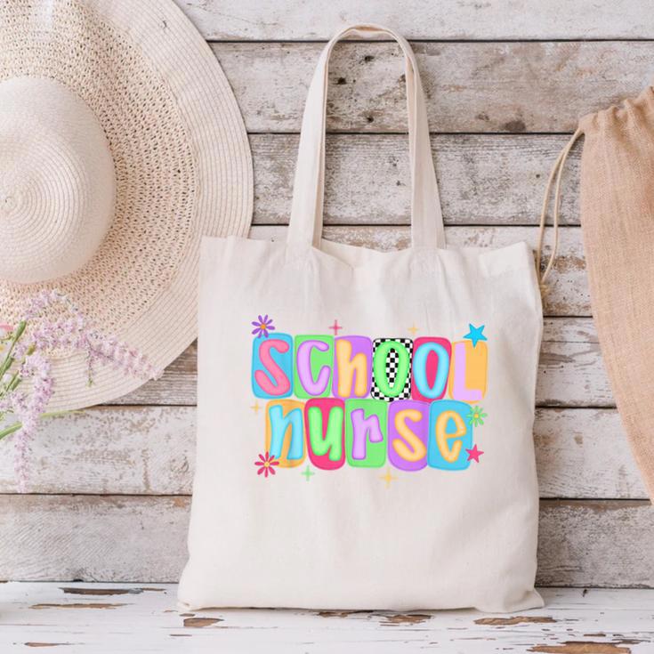 School Nurse Appreciation Day For Best Nurses Back To School Canvas Tote Bag