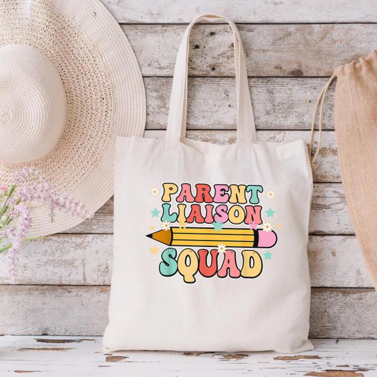 School Parent Liaison Squad Retro Back To School Canvas Tote Bag School Parent Liaison Squad Retro Back To School Canvas Tote Bag