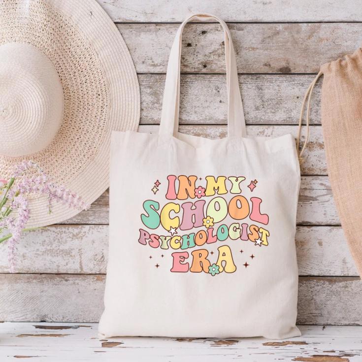 In My School Psychologist Era Retro Back To School Counselor Canvas Tote Bag In My School Psychologist Era Retro Back To School Counselor Canvas Tote Bag