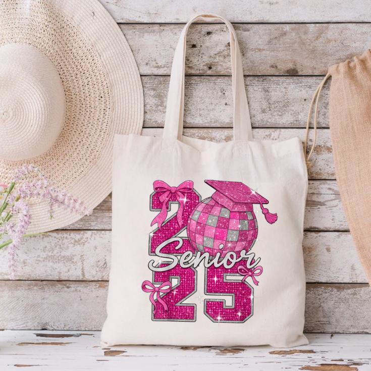 Senior 2025 Class Of 2025 Bows Back To School 2025 Canvas Tote Bag Senior 2025 Class Of 2025 Bows Back To School 2025 Canvas Tote Bag