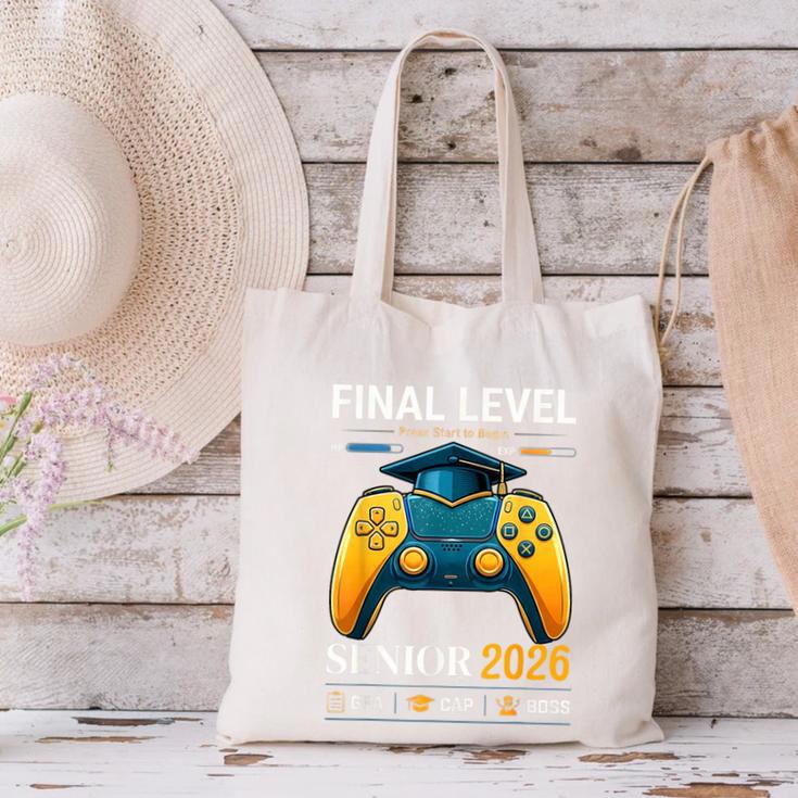 Senior Class Of 2026 Back To School Gamer Boys Senior 2026 Canvas Tote Bag Senior Class Of 2026 Back To School Gamer Boys Senior 2026 Canvas Tote Bag
