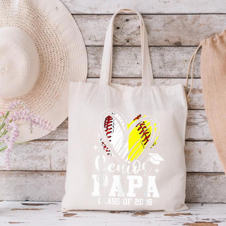 Senior Papa Class Of 2026 Baseball Softball Graduation Heart Canvas Tote Bag Senior Papa Class Of 2026 Baseball Softball Graduation Heart Canvas Tote Bag