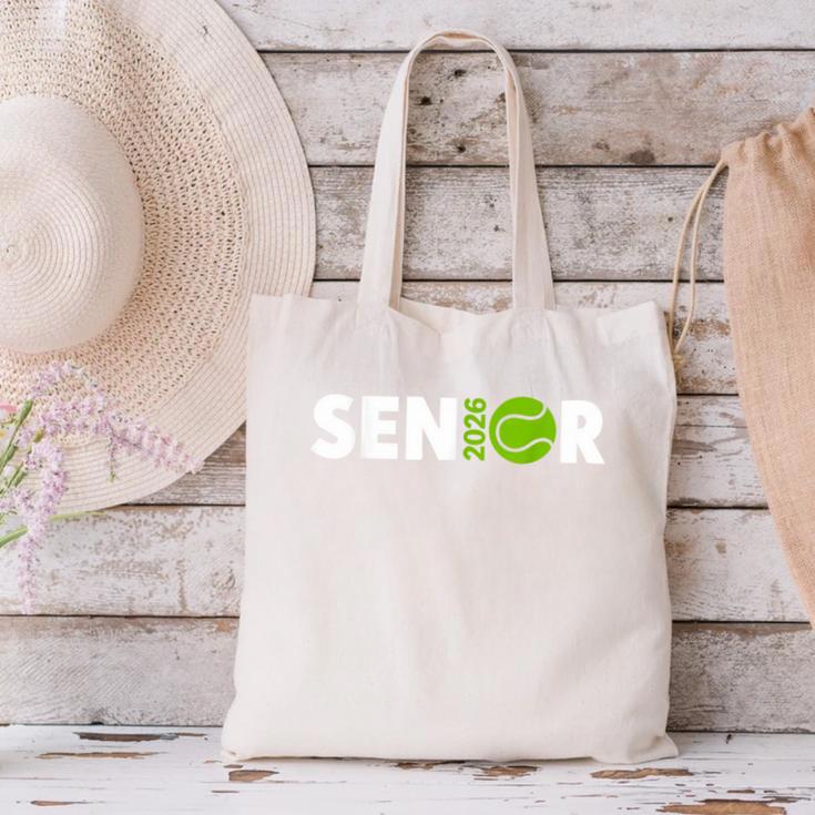Senior Tennis 2026 Class Of 2026 Graduate Back To School Fun Canvas Tote Bag Senior Tennis 2026 Class Of 2026 Graduate Back To School Fun Canvas Tote Bag