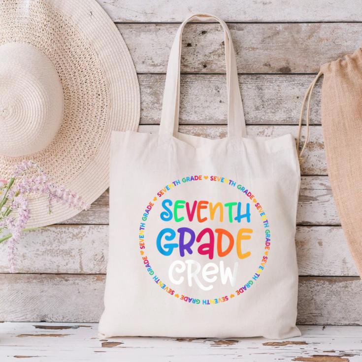 Seventh Grade Crew Back To School Matching Tee For 7th Grade Canvas Tote Bag Seventh Grade Crew Back To School Matching Tee For 7th Grade Canvas Tote Bag
