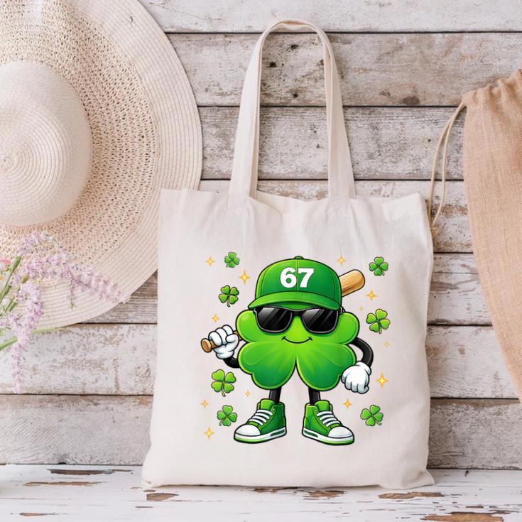 Shamrocks Playing Baseball St Patricks Day 6 7 Meme Men Boys Canvas Tote Bag Shamrocks Playing Baseball St Patricks Day 6 7 Meme Men Boys Canvas Tote Bag