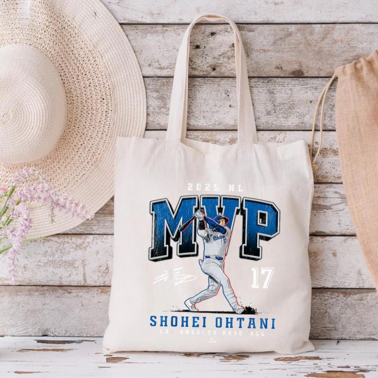 Shohei Ohtani 2025 NL MVP Los Angeles Baseball MLBPA Canvas Tote Bag Shohei Ohtani 2025 NL MVP Los Angeles Baseball MLBPA Canvas Tote Bag