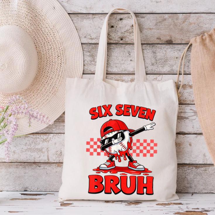 Six Seven 67 Bruh Baseball Valentine’s Day Teens Boys Kids Canvas Tote Bag