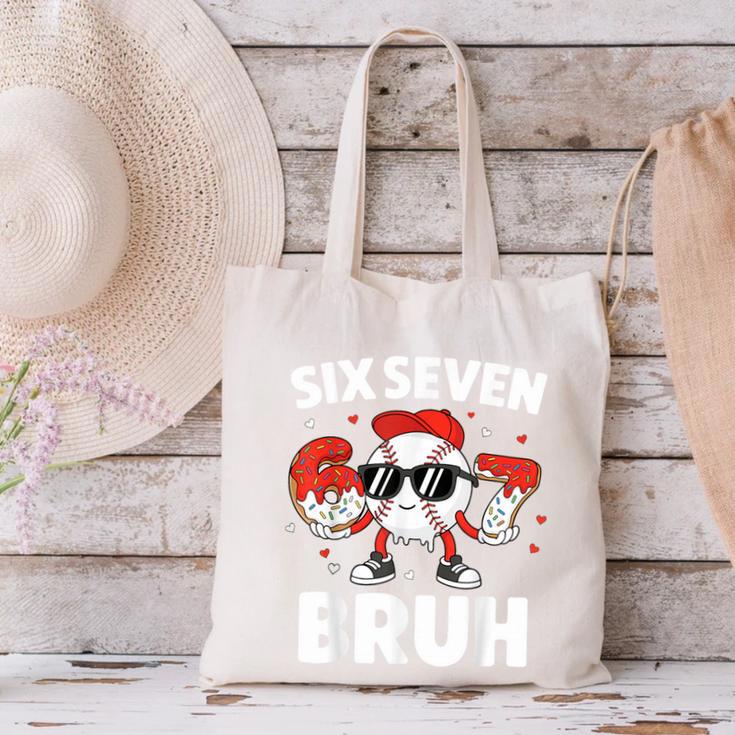 Six Seven Bruh Valentines Baseball Kids 67 Valentine Boys Canvas Tote Bag Six Seven Bruh Valentines Baseball Kids 67 Valentine Boys Canvas Tote Bag