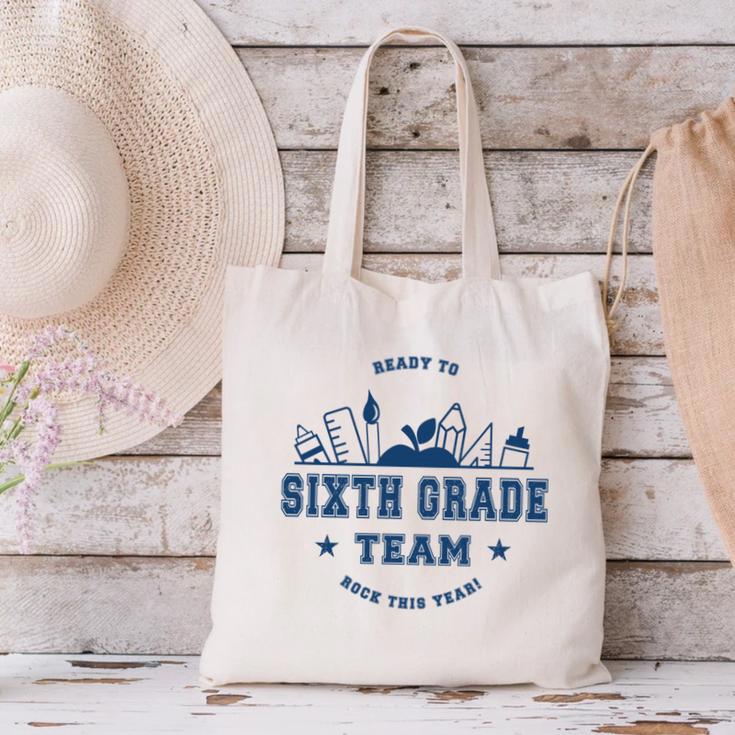 Sixth Grade Team Back To School Canvas Tote Bag