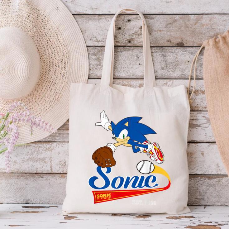 Sonic The Hedgehog Sonic Baseball Est 1991 Canvas Tote Bag