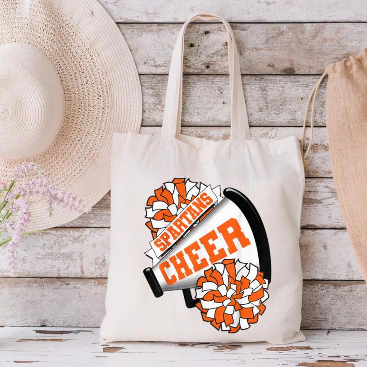 Spartans Cheer Back To School Cheerleading Spirit O Canvas Tote Bag Spartans Cheer Back To School Cheerleading Spirit O Canvas Tote Bag