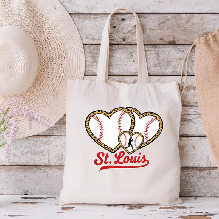 St Louis Leopard Heart Baseball Batter Boys Fan Canvas Tote Bag St Louis Leopard Heart Baseball Batter Boys Fan Canvas Tote Bag