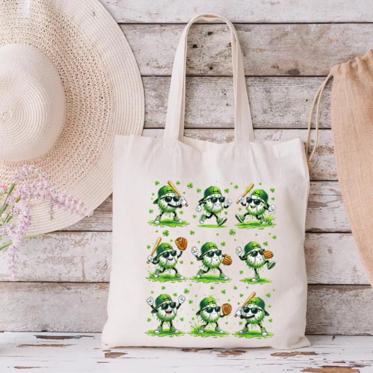 St Patricks Day Baseball Ice Cream Boys Baseball Player Canvas Tote Bag St Patricks Day Baseball Ice Cream Boys Baseball Player Canvas Tote Bag