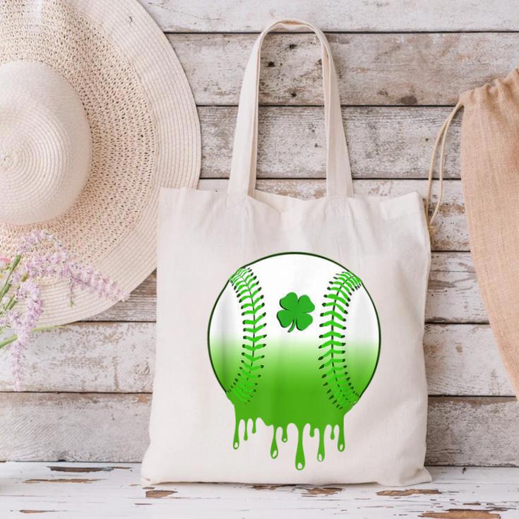 St Patricks Day Shamrock Baseball Irish Boys Kids Men Canvas Tote Bag