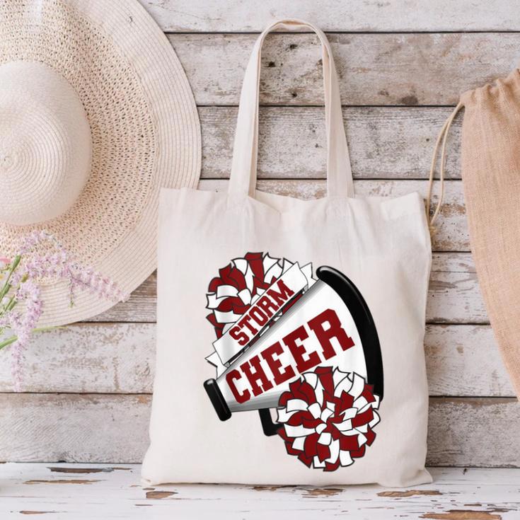 Storm Cheer Back To School Cheerleading Spirit M Canvas Tote Bag Storm Cheer Back To School Cheerleading Spirit M Canvas Tote Bag