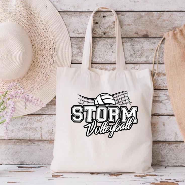 Storm Volleyball Back To School Spirit Canvas Tote Bag Storm Volleyball Back To School Spirit Canvas Tote Bag